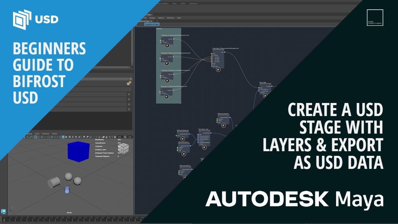 Beginners Guide to Bifrost USD | Create a USD Stage with Layers and export as USD