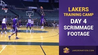 Lakers 5-On-5 Scrimmage Footage: Training Camp Day 4