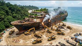 100 Year Old Abandoned Cruise Ship Transformed Into a Luxury Ocean Mansion