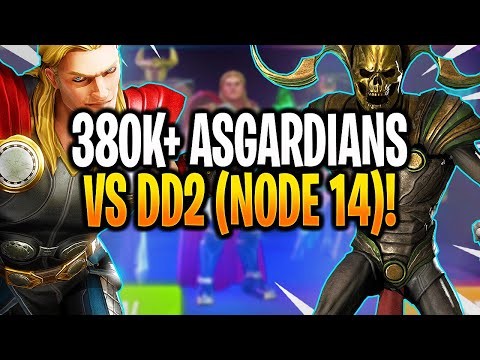 *NEW* 380K+ ASGARDIAN'S VS DARK DIMENSION 2 (NODE 14)! - MARVEL Strike Force - MSF