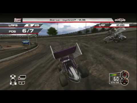 World of Outlaws Sprint Cars (Xbox 360) Full Online Race - Eldora - YouTube