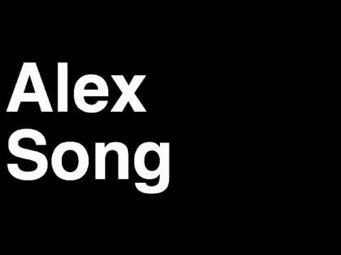 How to Pronounce Alex Song Arsenal FC Football Futbol Goal Penalty Kick Yellow Red Card Injury