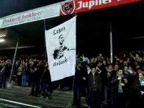 FC Dordrecht sfeer afscheid Lopes (09-02-2007)