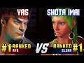 SF6 YAS 1 Ranked Ryu Vs SHOTA IMAI 1 Ranked Elena High Level Gameplay