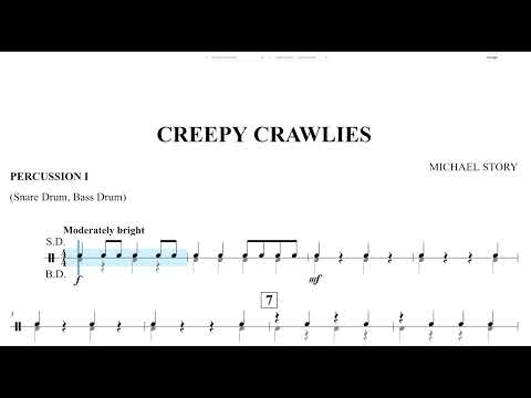 Creepy Crawlies (Michael Story) Percussion 1 Play Along