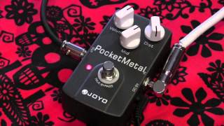 Video thumbnail for JOYO Pocket Metal high gain distortion guitar effects pedal demo w Les Paul by gearmanndude