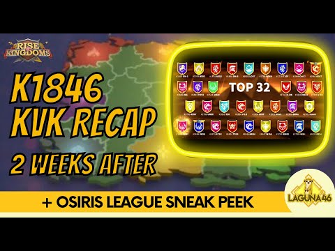 K1846 KVK RECAP | OSIRIS LEAGUE SNEAK PEEK | Rise of Kingdoms!