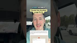 Anthropic has doubled usage limits outside of peak hours. Time to build! #ai #anthropic #claude