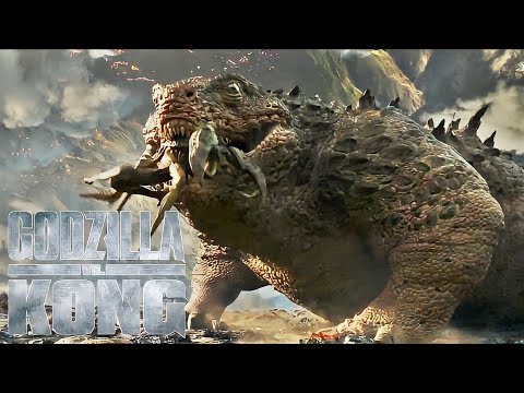 GODZILLA vs KONG (2021) : " Titanus Doug Eat Crab Hollow Earth" Scene HD