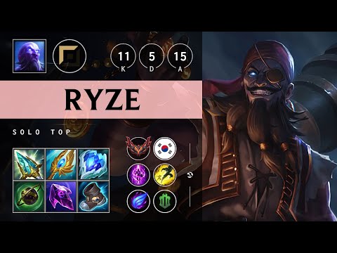 Ryze Top vs Irelia: Godlike - KR Grandmaster Patch 14.22