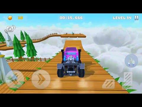 Mountain Climb Stunt: Futuristic Van Unlocked Impossible Stunts Levels Completed - Android Gameplay