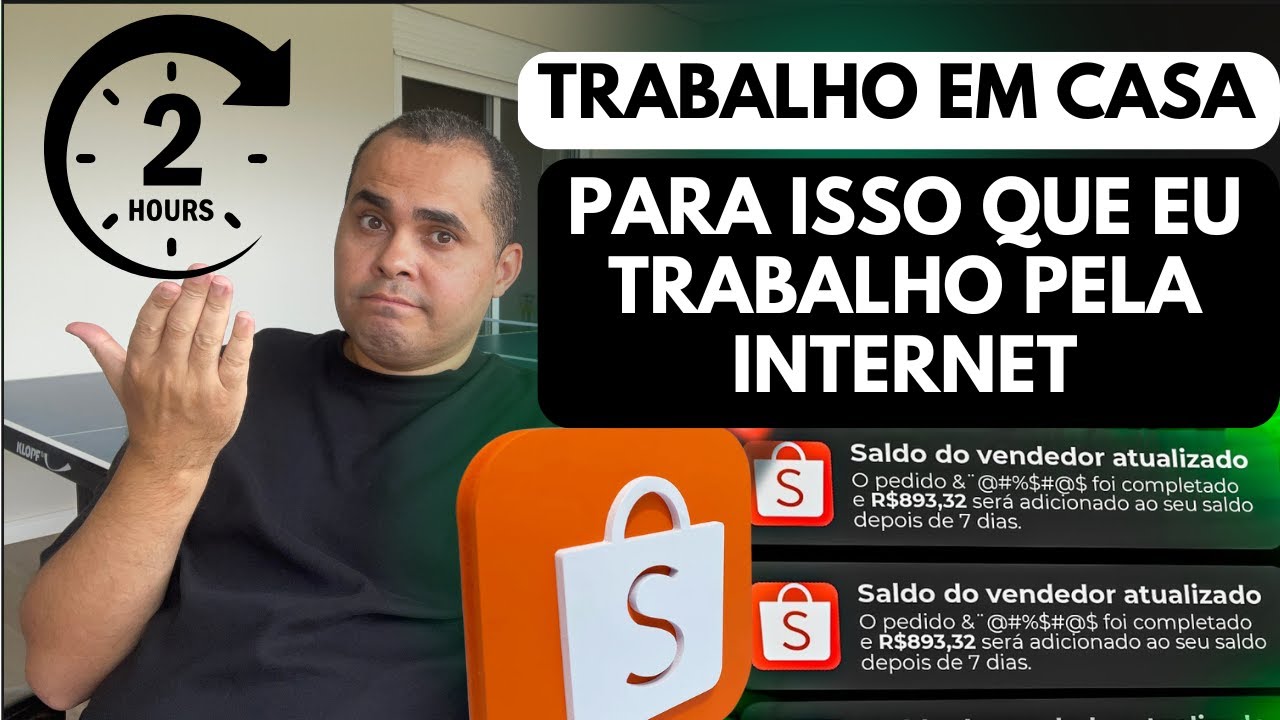 (2h per day) For this you need to work online! Shopee, Mercado Livre, Kiwify