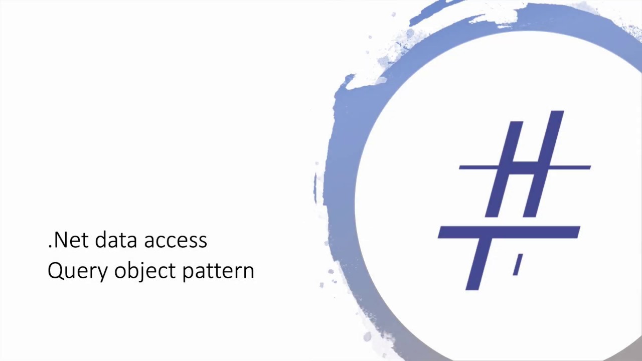 Query object pattern introduction