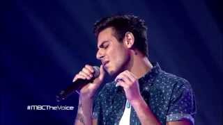 MBC The Voice -  عمر دين - All Of Me  - مرحلة الصوت وبس