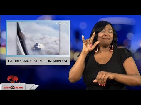 CA fires smoke seen from airplane (ASL - 7.29.18)