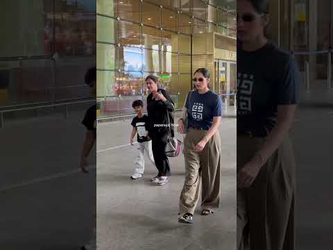 Sania Mirza with son spotted at airport #youtubeshorts #youtube #youtubechannel #ytshorts #yt