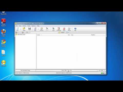 Burn ISO files to a CD/DVD using Poweriso