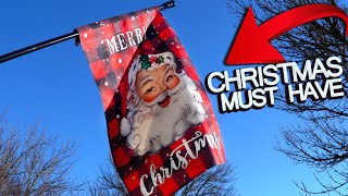 Upgrade Your Holiday Decor with This Christmas Flag