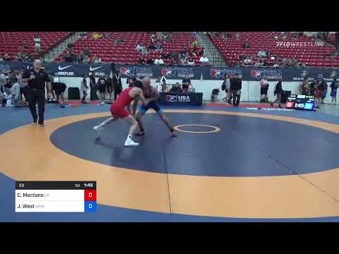 58 Lbs Rr Rnd 3 - Carlos Montano, California Vs Jesse West, Mat Pack Wrestling Club D8c0