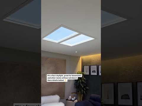 Faux skylights that looks so realistic by @sources_unlimited  brightness can be adjusted #skylights