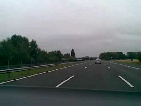 Traffic on M7 motorway Hungary Part 2