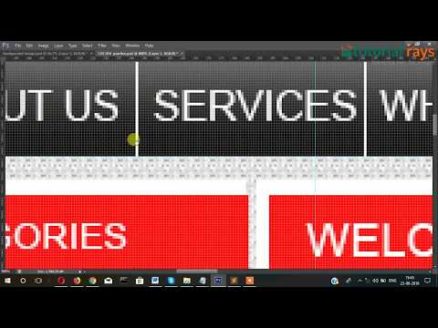 1 PSD To HTML5 | Creating Basic layout Tutorial Rays | By Umar Rahman