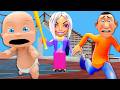 Baby Rescues Daddy From STUPID KAREN In ROBLOX