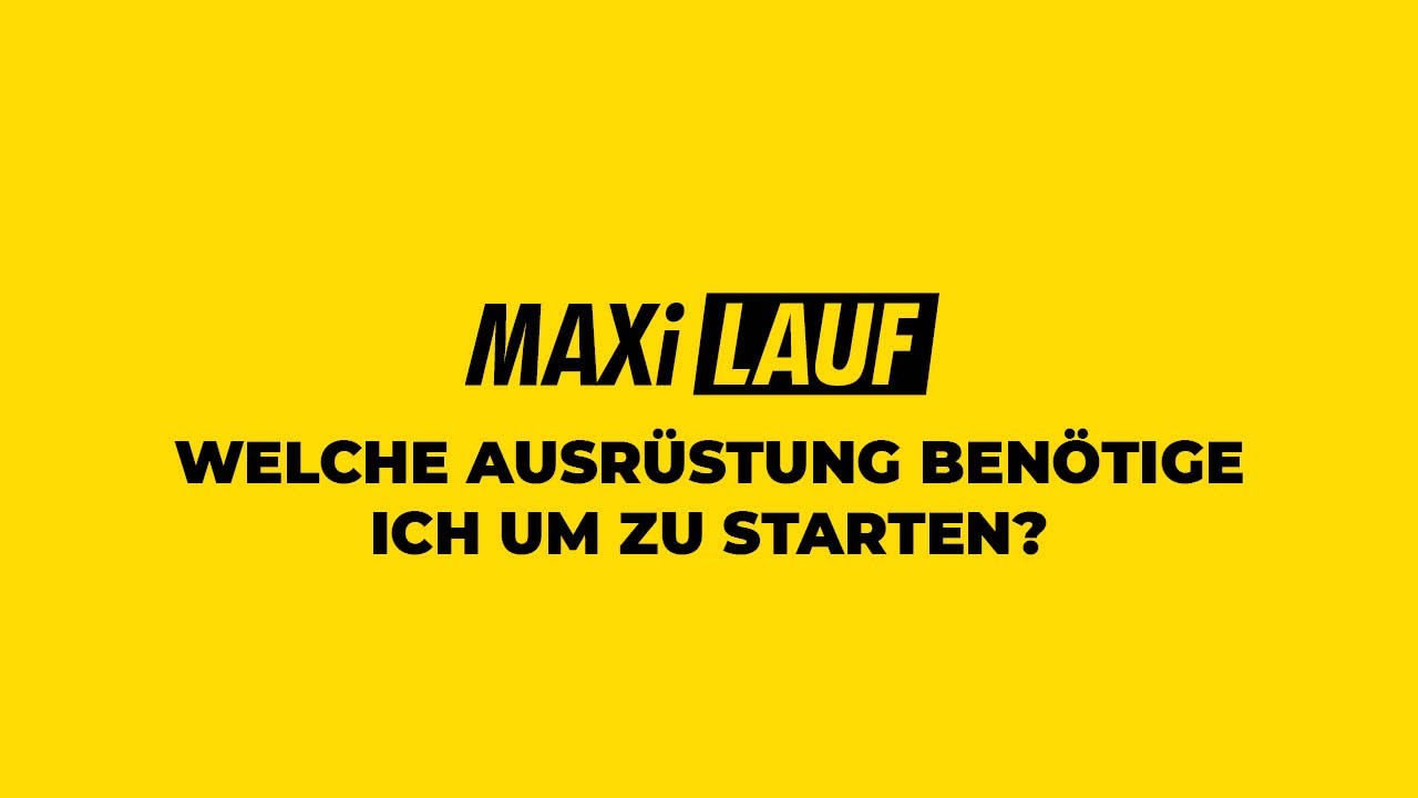 #3 Welche Ausrüstung benötige ich um zu starten? - Maxilauf Hamm