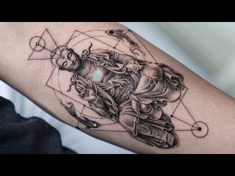 buddha time lapse tattoo by daniel silva