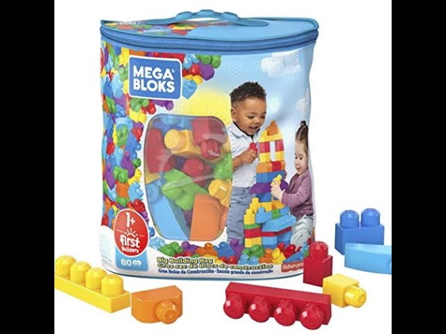 Vídeo relacionado con MEGA BLOKS Fisher-Price Juguete de construcción para niños y niñas, bloques de animales con 250 piezas y bolsa de almacenamiento reutilizable, a partir de 1 año, JCF93