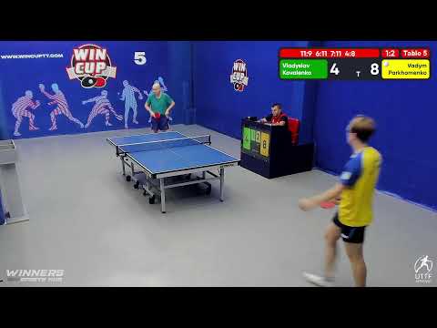 09:00 Коваленко Владислав 1-3 Пархоменко Вадим стол 5  ЮГ-2  01.08.22