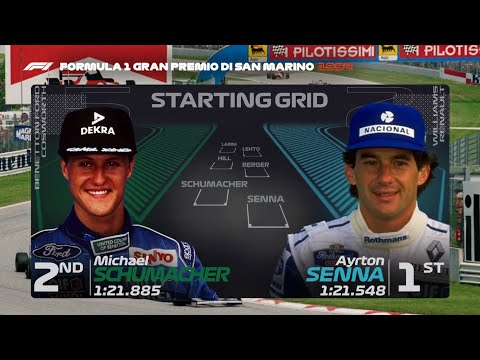 The 1994 San Marino Grand Prix Grid with Modern graphics