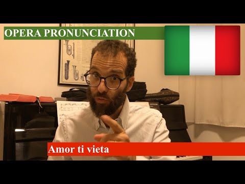 Amor ti vieta - ITALIAN PRONUNCIATION LESSON - Fedora
