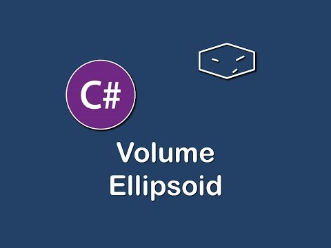 volume of ellipsoid in c