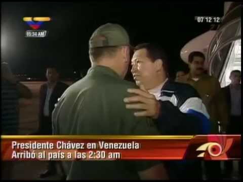 07 DIC 2012 LLegada del Pdte Hugo Chávez Proveniente de Cuba