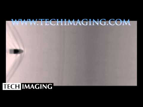 High Spee Camera Video - Bullet flight using schlieren