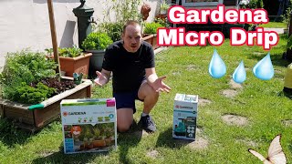 Gardena Micro Drip Bewässerungssystem Starter Kit Installation verlegen Test Review