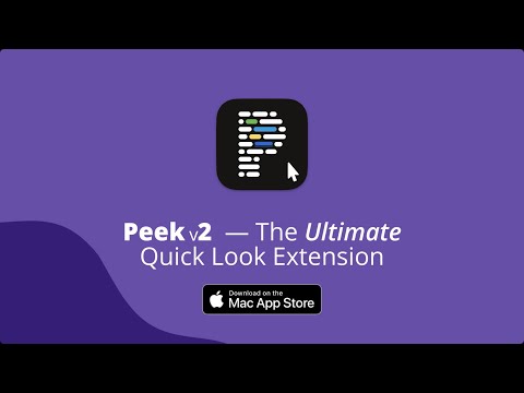 Peek — The Ultimate macOS Quick Look Extension | Same Year, New Me