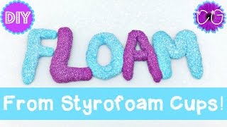 DIY FLOAM SLIME FROM CUPS!!  WE LOVE SLIME CRAFTS!!