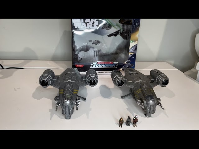 Vídeo relacionado con STAR WARS Micro Galaxy Squadron Starship Class Deluxe Razor Crest ARVALA-7 Scavenged con 1 pulgada Din Djarin, Kuiil y Off-World Jawa SWJ0030 Vehículo y figuras multicolor a partir de ocho años