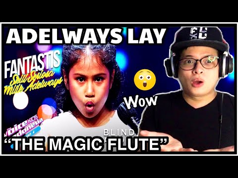 Adelways Lay - The Magic Flute | Blind Audition The Voice Kids Indonesia S4 | REACTION |@KaJobLow