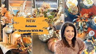 Fall Decorate With Me | Tablescape Decor Ideas For Fall | Neutral Comfy Family Room