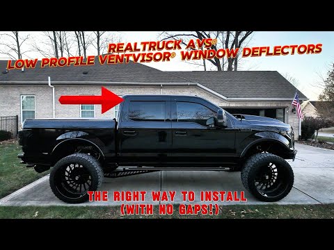 How to install AVS low profile VENTVISOR window deflectors on F150. Beware! Watch before installing!