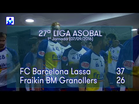 LIGA ASOBAL J01: FC Barcelona Lassa - Fraikin BM Granollers 37 - 26