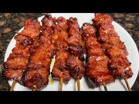 Cambodian Lemongrass Paste BBQ Beef Sticks