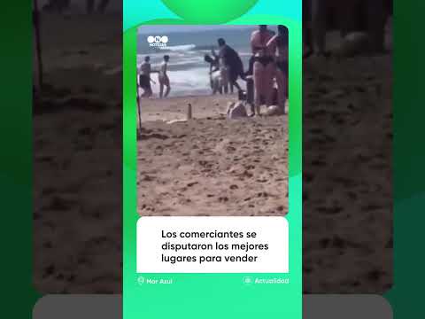 Pelea entre vendedores ambulantes alteró la tranquilidad de la playa de Mar Azul