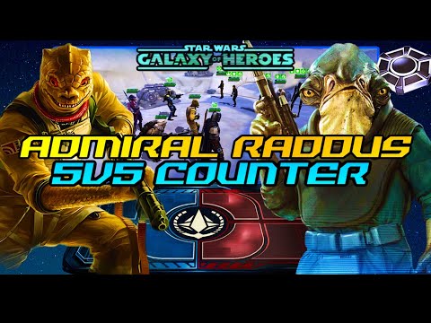 [5v5] ADMIRAL RADDUS *OMICRON* COUNTER w/Bossk, The Mandalorian, ZAM, Dengar, Bobba Fett - SWGOH/GAC