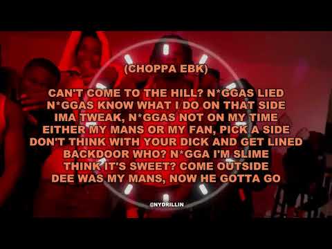 Choppa EBK x B-Lovee x Sha EK - Backdoor Who (Lyrics)