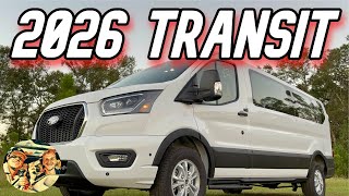 NEW 2026 FORD TRANSIT XLT 15-PASSENGER VAN – 3.5L ECOBOOST, TECH FEATURES & INTERIOR REVIEW: T350 LR