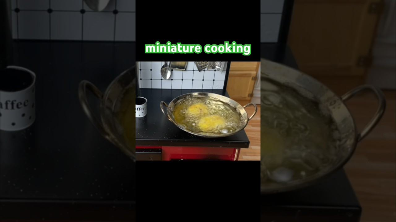 食べれるミニチュア料理 コロッケを作ったよ #shorts #miniaturecooking #ミニチュア料理 @miniaturecooking.